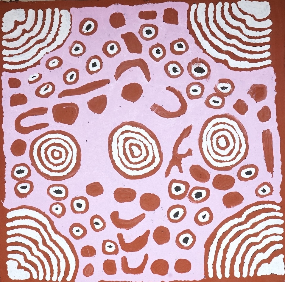 Faith Butler Nungurrayi (Aboriginal), 'Tingari womens dreaming', acrylic on linen, with certificate of authenticity, 61 x 61cm, unframed